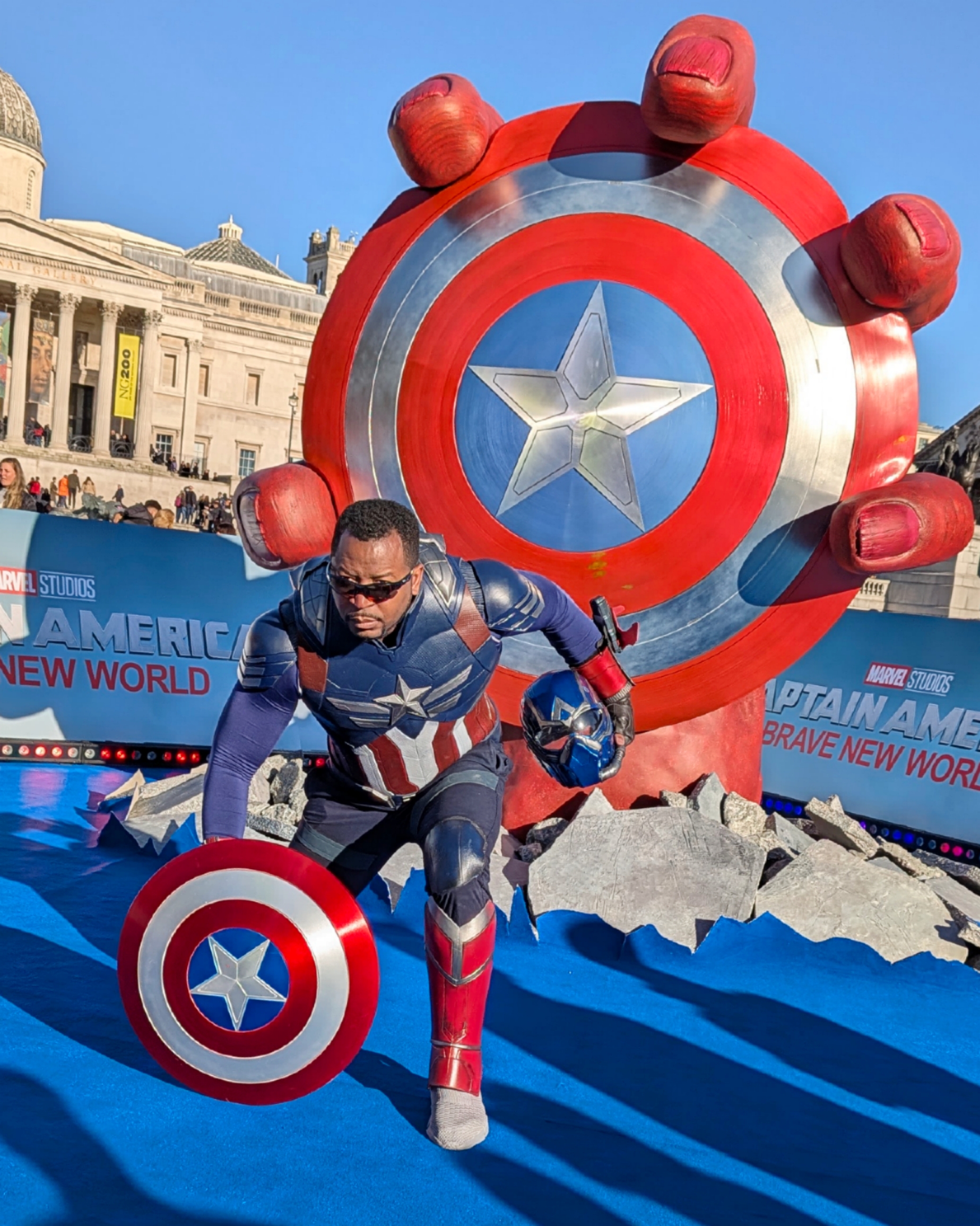 Captain America with shield