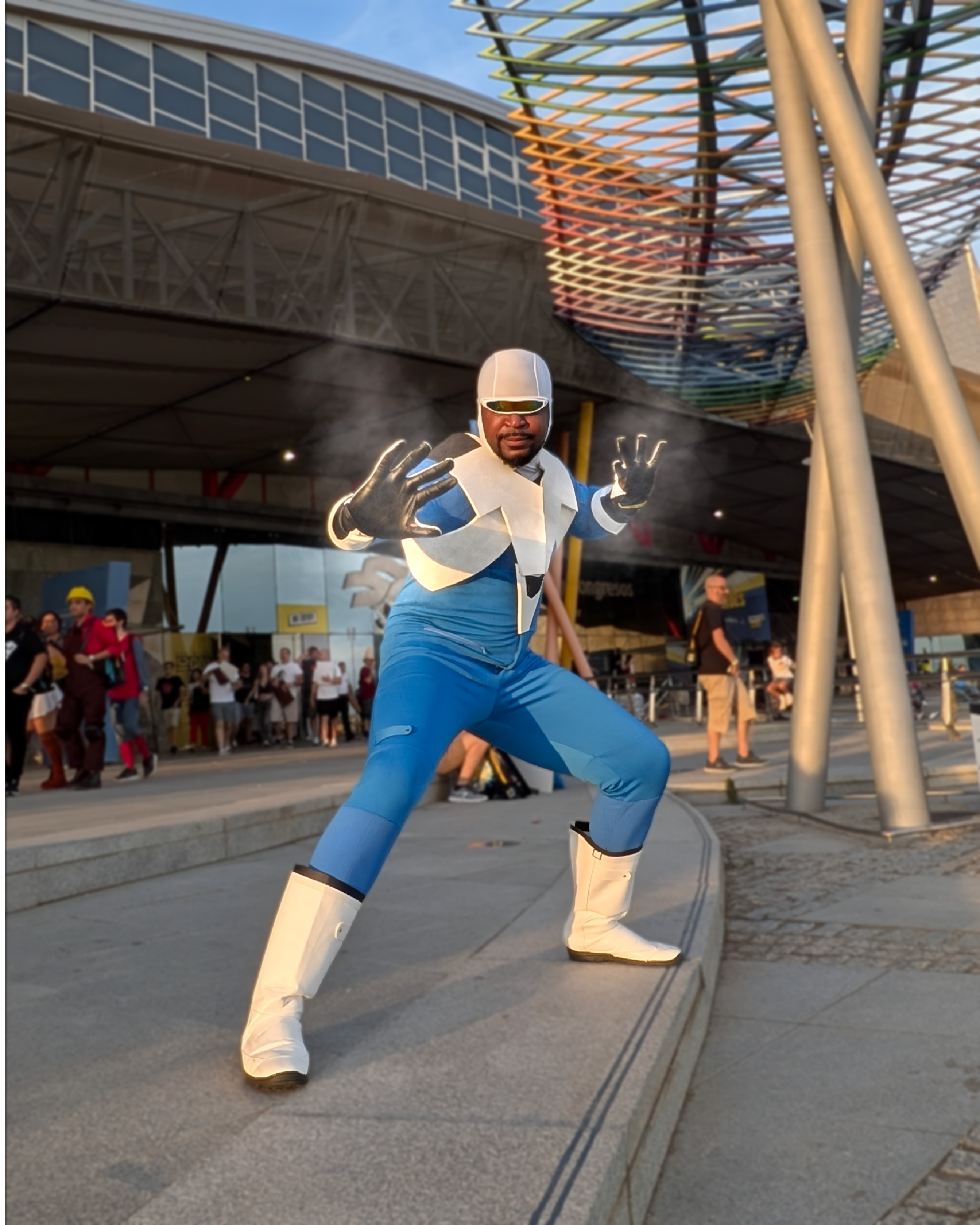 Frozone from The Incredibles with ice effects