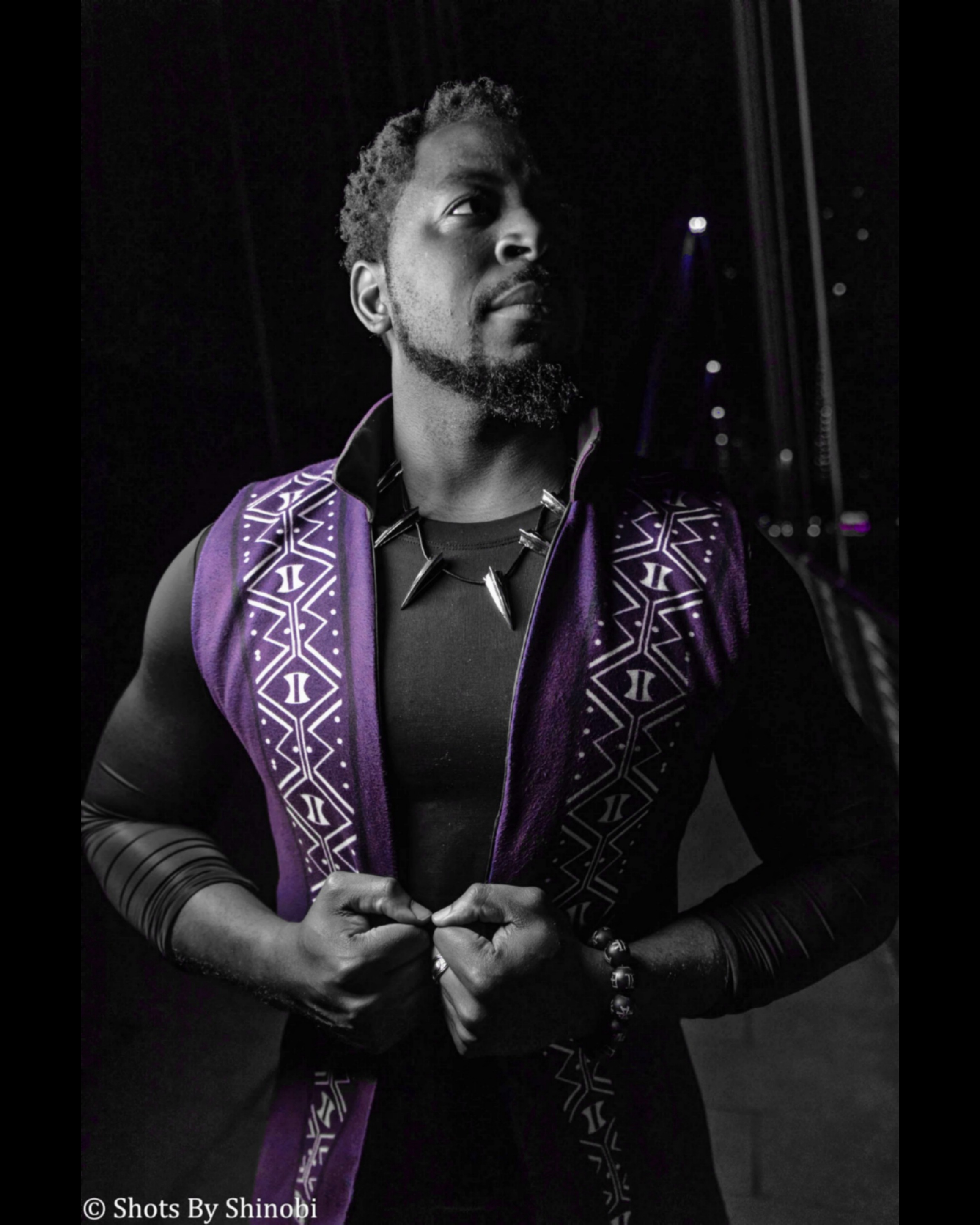 T'Challa in traditional Wakandan royal attire