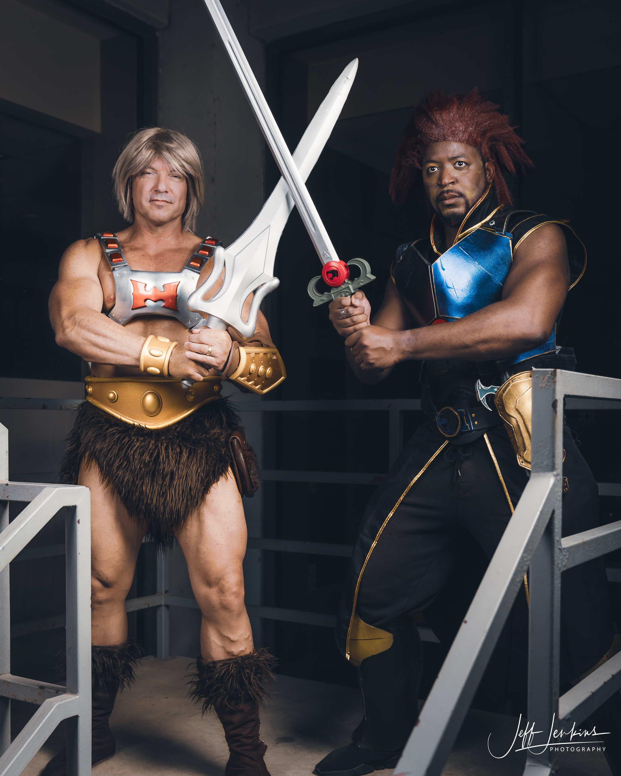 Lion-O and He-Man group cosplay at Dragon Con