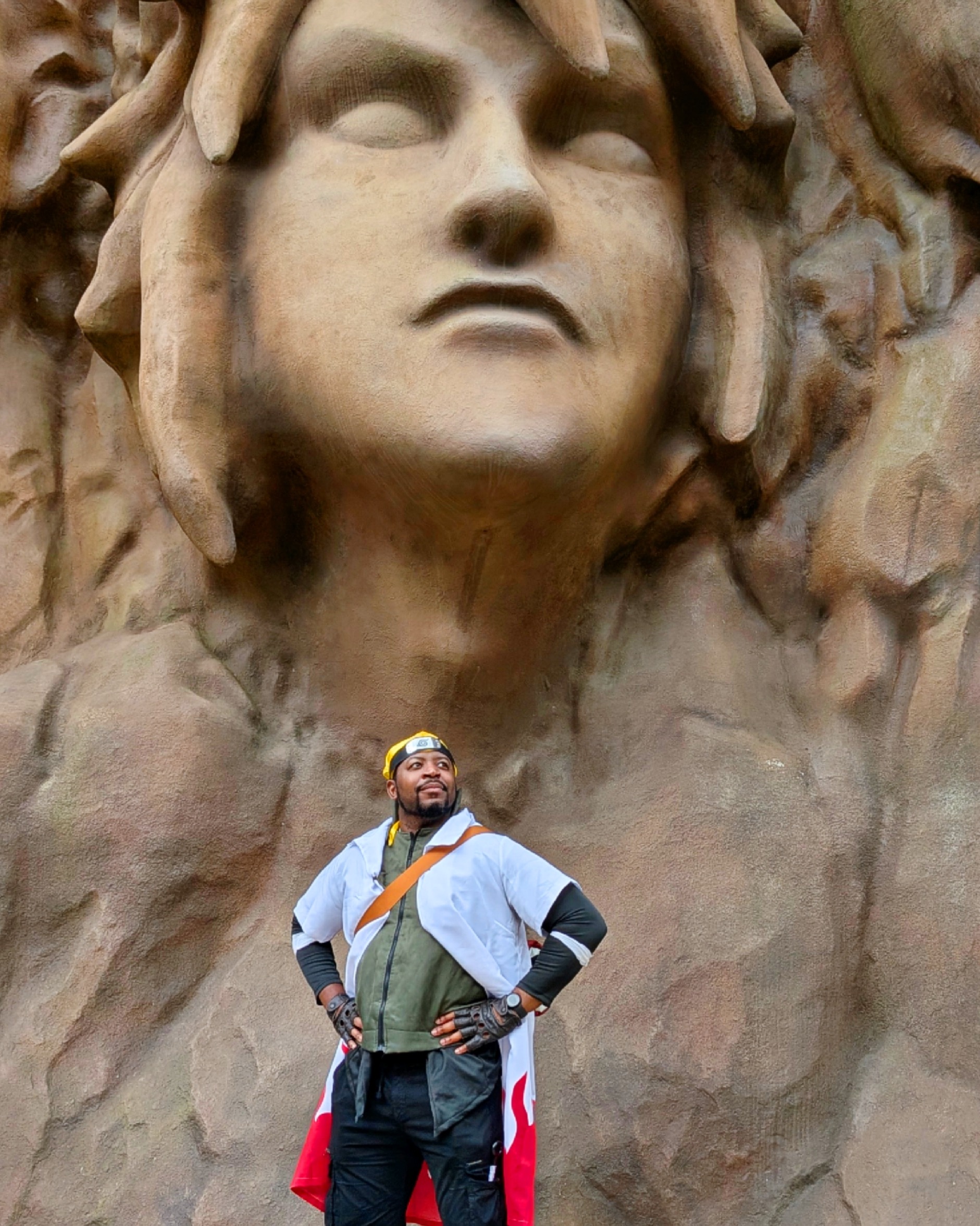 Yondaime Fourth Hokage from Naruto with yellow flash effects