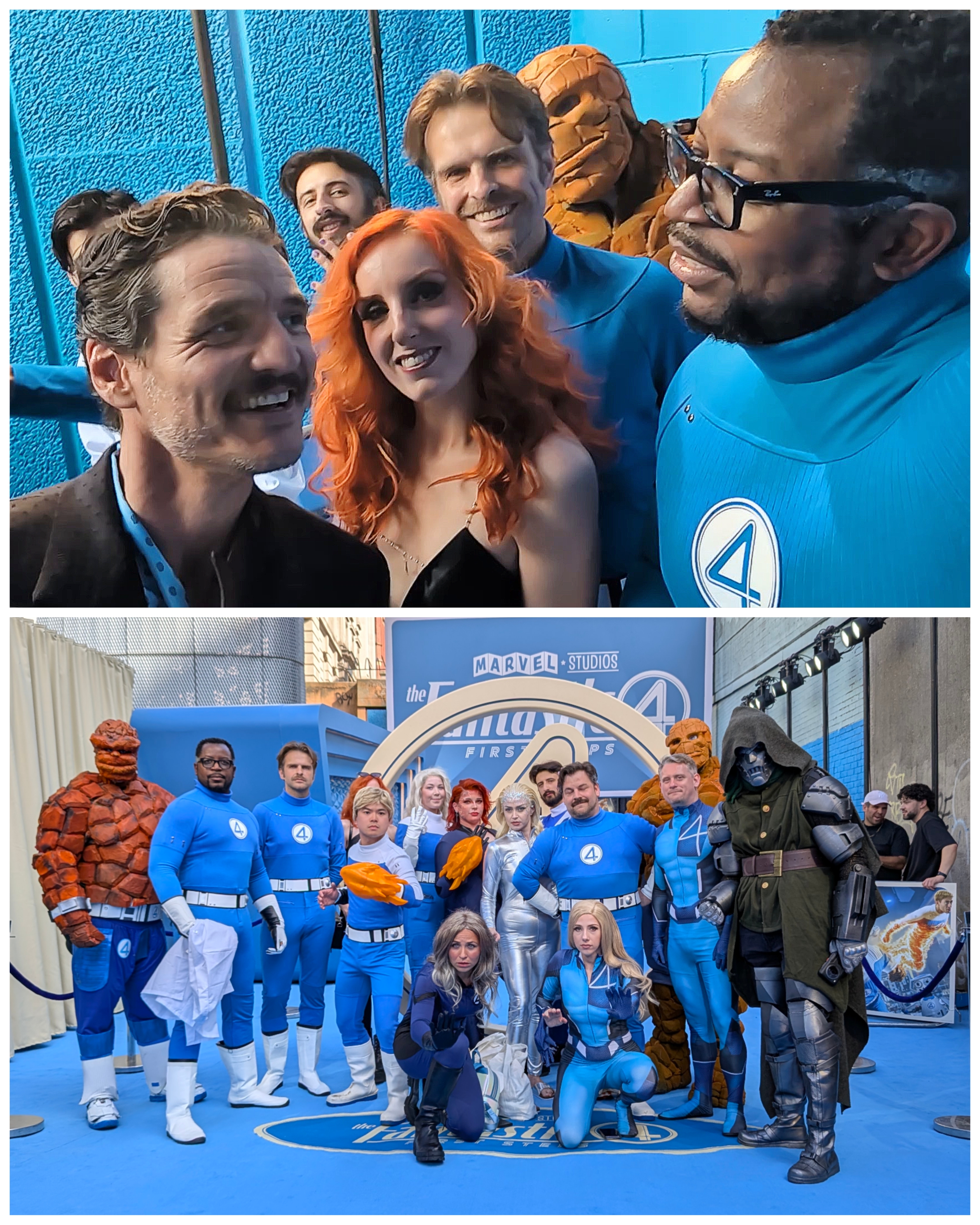 Ugo with Pedro Pascal at the Fantastic Four UK premiere in London